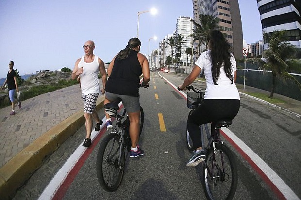 Foto: Camila de Almeida / Ciclofaixa em Fortaleza / O POVO Foto: Camila de Almeida / Ciclofaixa em Fortaleza / O POVO