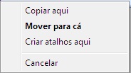 Copiar e colar arquivos e pastas no Windows 7